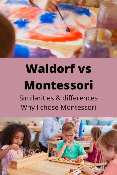 What is the difference between Waldorf, also often called Steiner approach, and Montessori methodology?  There are lots of Waldorf and Montessori similarities and they are both among the fastest growing education systems in the world. There are a few key differences between the Waldorf and Montessori methodology that may affect which one you decide is right for your family. What Is Waldorf Education, Waldorf Education Activities, Waldorf Early Childhood, Waldorf At Home, Waldorf Education Preschool, Waldorf Parenting, Education Theories, Waldorf Philosophy, Waldorf Method