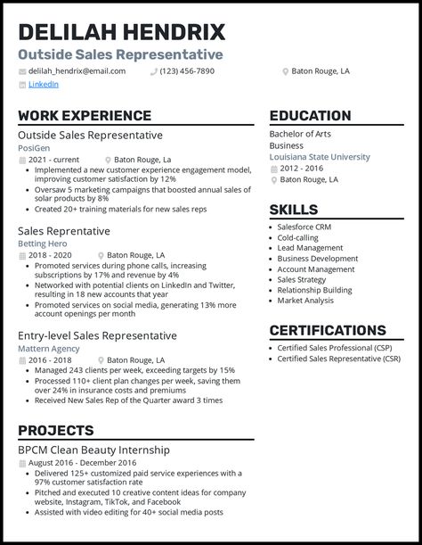 15 Sales Resume Examples That Landed Jobs in 2023 Sales Resume Examples, Project Manager Resume, Resume Objective Examples, Sales Resume, Job Resume Template, Job Resume Examples, Sales Skills, Effective Resume, Create A Resume