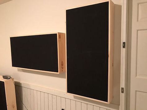 DIY Acoustic Panel Guide | Corey Bautista Audio Bass Traps Acoustic Panels, Diy Acoustic Panels, Home Music Studio Design, Acustic Panels, Wood Sound Diffuser, Pallet Bank, Acoustic Panels Diy, Hifi Room, Sound Diffuser