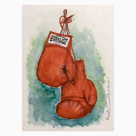 Boxing Gloves Art Painting, Boxing Painting Art, Boxing Art Illustration, Boxing Cards Ideas, Boxing Gloves Painting, Boxing Painting Ideas, Boxing Gloves Illustration, Boxing Drawing, Boxing Illustration