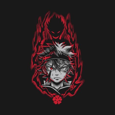 Check out this awesome 'ASTA+-+Black+Clover+-+Anime+Manga+Design' design on @TeePublic! Black Clover Tshirt Design, Black Clover Design, Asta Manga, Asta Black Clover, Clover Wallpaper, Manga Design, Alien Artwork, Clover Design, Custom Tee Shirts