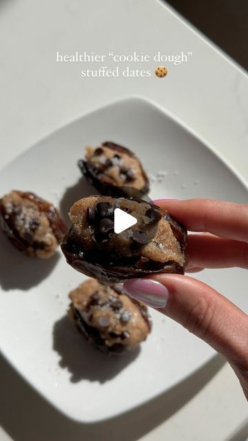 Cookie Dough Stuffed Dates, Fructose Intolerance, Vegan Energy Balls, Stuffed Dates, Date Cookies, Healthy Cookie Dough, Cookie Dough Bites, Butter Recipes, Organic Butter