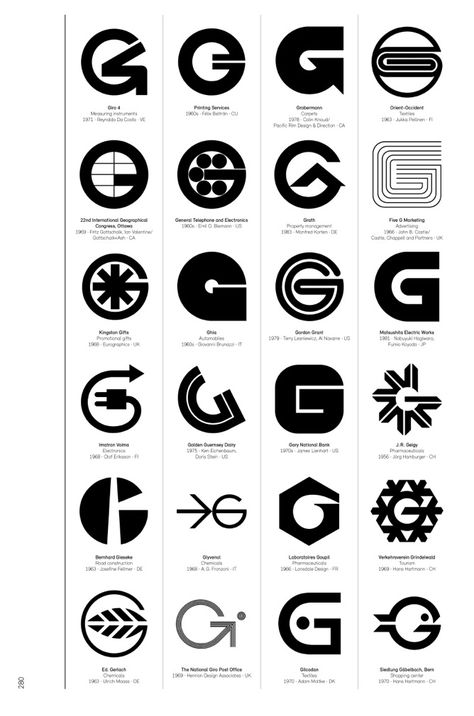 Logo Modernism, a new Taschen book out next month by German graphic designer Jens Müller, is a brilliant catalogue of 6,000 trademarks from 1940–1980  ... Trademark Logo Design, Logo Modernism Book, Lines Logo Design, D E Logo, Simple Logo Ideas, Logo Modernism, Linkedin Learning, E Logo Design, D Logo Design