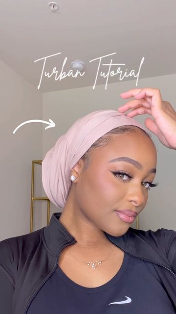 Low Bun Hijab, Hijabi Turban, Jersey Scarf Styles, Turban Hijab Outfit, Turban Braids Head Scarfs, Turban Hijab Tutorial, Turban Style Black Women, Outfits With Headwraps, Turban Headwrap With Braids