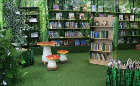 16 Inspiring School Libraries To Motivate Young Readers Library Makeover, School Library Decor, School Library Design, School Libraries, Children's Library, Library Themes, Elementary School Library, Library Inspiration, Dream Library