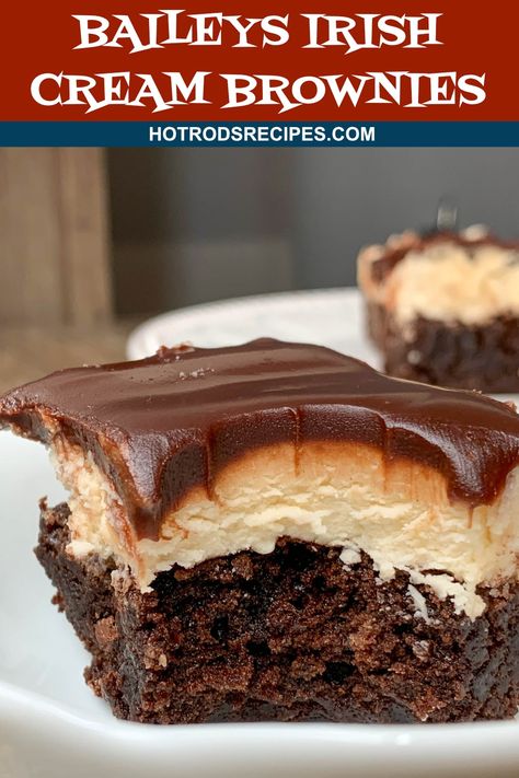 Chocolate Baileys Desserts, Recipes With Baileys Irish Cream, Baileys Baking Recipes, Baileys Cream, Cooking With Baileys Irish Cream, Baileys Dessert Recipes Easy, Baileys Brownies Recipe, Irish Cream Brownies, Irish Cream Brownies Easy