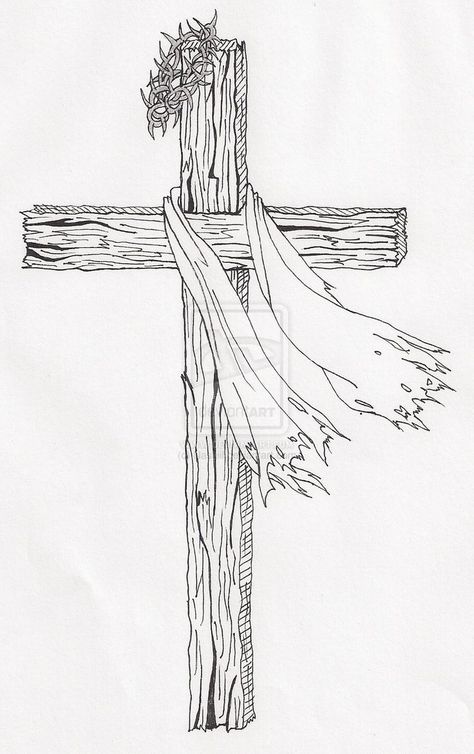 Wooden Cross Drawing, Crosses Drawings, Black Nazarene Tattoo, Nazarene Tattoo, Wooden Cross Tattoos, Tattoo Designs Hand, Ladies Tattoo, Black Nazarene, Drawing Tattoo Ideas