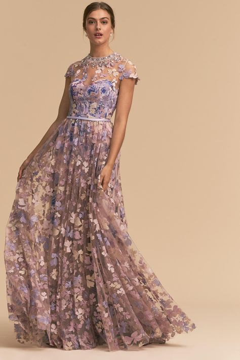 purple floral stunning dress Elegant Purple Dresses, Purple Dress Outfits, Prom Dress Floral, Purple Flower Dress, Purple Prom, Floral Prom Dresses, Earrings Patterns, Violet Dresses, Purple Floral Dress