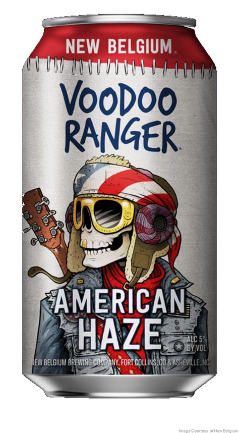 New Belgium Announces a New Sessionable Voodoo Ranger: American Haze Voodoo Ranger, Beer Logos, Beer Graphic Design, Craft Beer Design, Craft Beer Packaging, Food Logo Design Inspiration, Brewery Design, Beer Label Design, Beer Logo