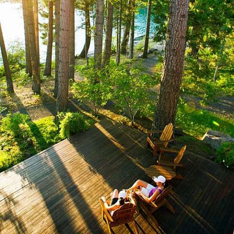 37 ideal cabin getaways - SFGate Cottage Summer, Rustic Cabins, Stone Fireplaces, Family Summer Vacation, The Oregon Trail, Iron Chandelier, Long Lake, Lake Vacation, Camp Style