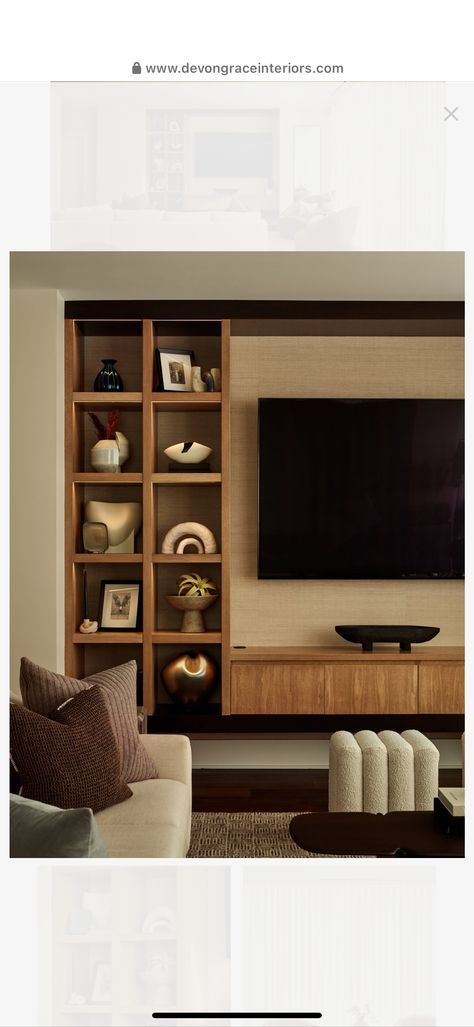 Modern Built Ins, Media Center Ideas Living Rooms, Built In Tv Unit, Built In Tv Wall Unit, Media Walls, Den Ideas, Tv Rack, Wall Shelving Units, Tv Units