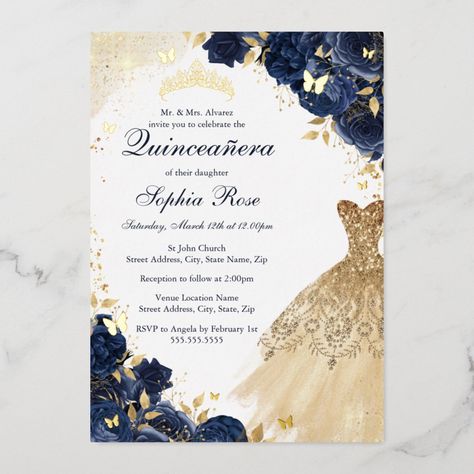 15th Birthday Invitations, Quince Invite, Quinceañera Invitations, Photo Wedding Card, Quinceañera Invitation, Quince Ideas, Foil Invitations, Quinceanera Invitations, 15th Birthday