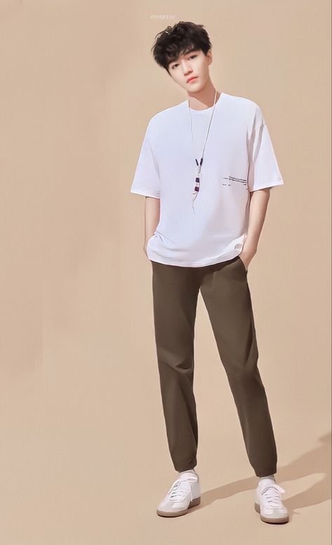 Full Body Male Reference Pose, Man Full Body Pose, Pose Reference Men, Bobby Miller, Guy Posing, Man Full Body, Gents Shirts, Wang Junkai, Trendy Boy Outfits