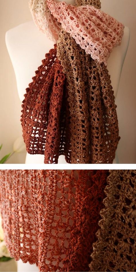 Free Rectangle Shawl Crochet Pattern, Crochet Cotton Shawl, Rectangle Shawl Crochet Pattern, Prayer Shawl Crochet Pattern, Rectangle Shawls, Crochet Shawl Free, Simply Crochet, Scarf Patterns, Crochet Shawl Pattern Free