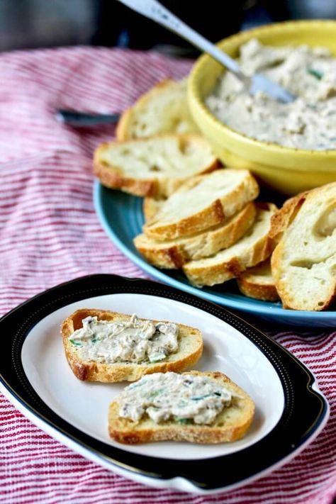 Karen's Kitchen Stories: Smoked Oyster Pâté Oyster Appetizers, Canned Oyster Recipes Appetizers, Smoked Oyster Recipes, Recipes With Smoked Oysters, Smoked Oyster Dip, Canned Smoked Oysters Recipes, Tinned Smoked Oyster Recipes, Smoked Oyster Recipes Canned, Canned Oyster Recipes