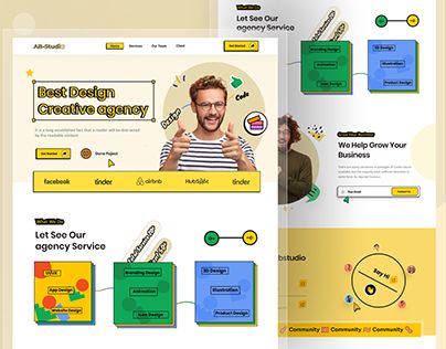 Digital Agency Website Design, Vintage Web Design, Creative Agency Website, Agency Landing Page, Profile Website, Case Study Design, Agency Website Design, Ux Research, Web Page Design