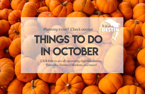 Destin Florida In October, Tequila Festival, Plan Your Month, October Events, Okaloosa Island, Tacos And Tequila, Fall Events, Fort Walton Beach, Family Vacation Destinations