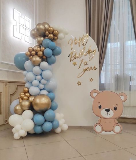 Akikah Decoration, Teddy Bear Baby Shower Decorations, 15th Birthday Decorations, Teddy Bear Baby Shower Theme, Baby Shower Oso, Baby Shower Girl Diy, Candy Theme Birthday Party, Decoration Buffet, Bear Baby Shower Theme