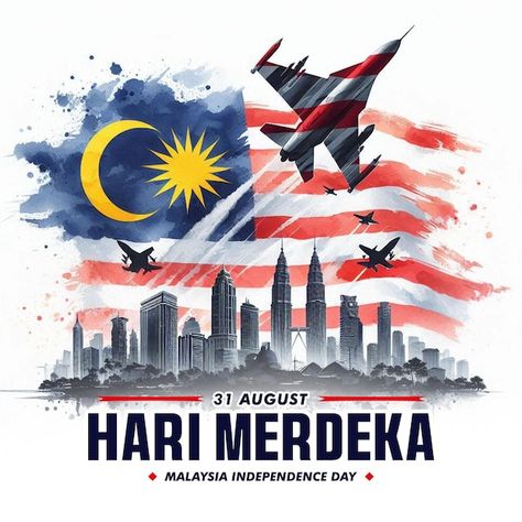 Hari Malaysia Poster, Merdeka Illustration, Malaysia Poster, Malaysia Independence Day, Independence Day Poster, Edit Pic, National Day, Independence Day, Nct