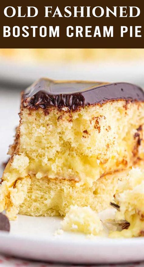 Boston Cream Pie Filling, Boston Cream Pie Poke Cake, Boston Cream Pie Cake, Boston Creme Pie, Boston Cream Pie Recipe, Boston Cream Poke Cake, Boston Cream Cake, The Best Cake Recipes, Bourbon Chicken Recipe