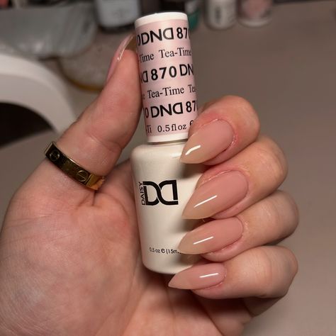 Nude nails - 2 coats of DND #870 Tea-Time #NudeNails #NeutralNails #MinimalNailArt #ClassicManicure #ChicNails #NailInspo #ManicureGoals #NailDesignIdeas #PolishedLook #NailTrends #SubtleNails #GlossyNails #NailArtLover #SoftNailColors #EverydayManicure Minimal Nails Art, Subtle Nails, Neutral Nails, Chic Nails, Nude Nails, Nail Trends, Polished Look, Tea Time, Nail Inspo