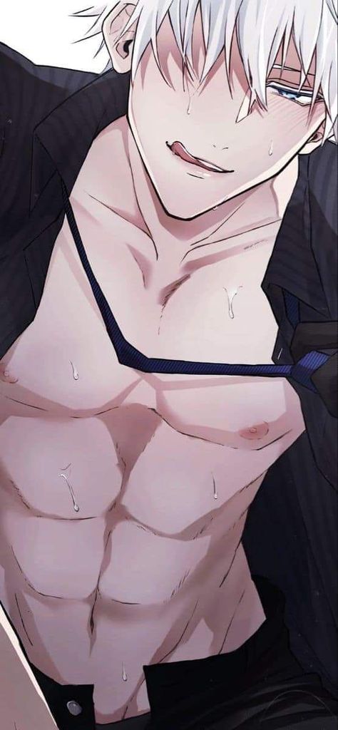 Gojo Purple, Muka Lelaki, Gojou Satoru, Cocoppa Wallpaper, Jujitsu Kaisen, Anime Guy, Anime Funny Moments, Hottest Anime Characters, Anime Guys Shirtless