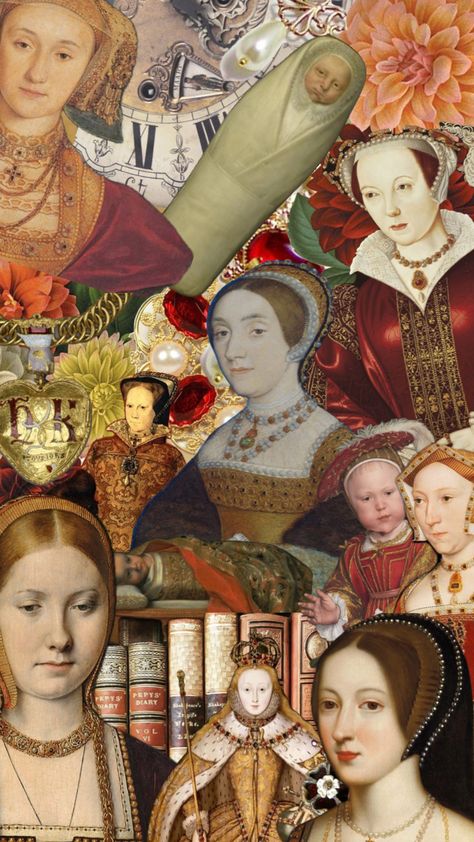 #myfirstshuffle #tudor #history #six #sixwives Tudors Wallpaper, History Wallpaper Aesthetic, Random Collage, History Wallpaper, Tudor Dynasty, Tudor History, The Tudor, Royal Style, Royal Fashion