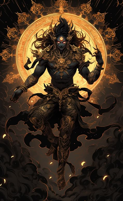 Warrior Images, Cthulhu Art, Mythological Characters, Dungeons And Dragons Classes, Character Inspiration Male, Hinduism Art, Fantasy Beasts, Fantasy Races, Black Anime Characters