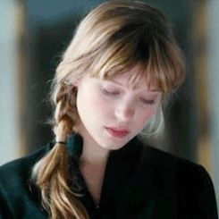 Lea Seydoux, Lisbon, Blonde Hair, Long Hair, Bangs, A Woman, The Story, Gif, Blonde