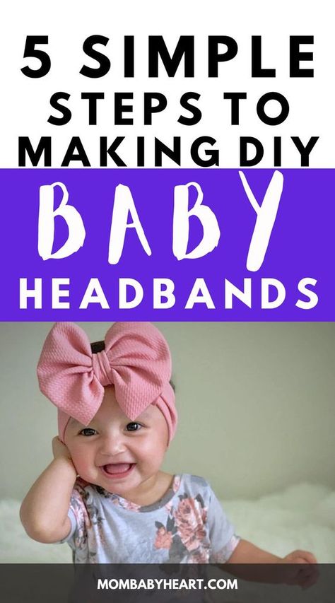 Preemie Headbands Diy, Diy Newborn Headbands No Sew, How To Make Newborn Headbands, Diy Infant Headwrap, Cloth Headbands Diy, Big Bow Headband Diy, How To Make Bow Headbands, Diy Newborn Bows Head Bands, Newborn Bows Headband Diy