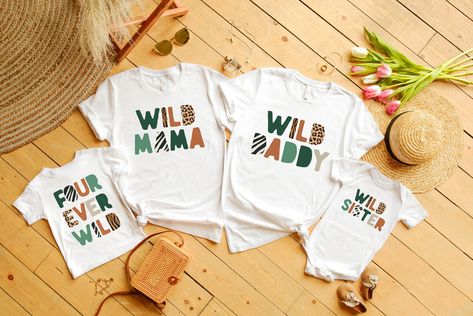 Safari Animals Birthday, 2nd Birthday Shirt, Third Birthday Party, Family Birthday Shirts, 1st Birthday Shirts, First Birthday Shirts, Mommy And Me Shirt, 2 Birthday, Family Birthday