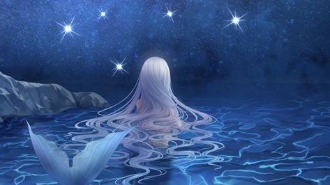 Mermaid Core Header, Mermaid Banner Aesthetic, Mermaid Computer Wallpaper, Mermaid Wallpaper Laptop, Mermaid Desktop Wallpaper, Dnd Pantheon, Mermaid Pfp, Mermaid Anime, Mermaid Background