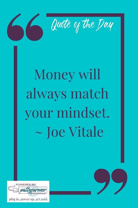 #QuoteOfTheDay "Money will always match your mindset." ~ Joe Vitale Money Mindset Quotes, Joe Vitale, Mindset Shift, Mindset Quotes, Money Mindset, Quote Of The Day, Affirmations, Motivational Quotes, Encouragement