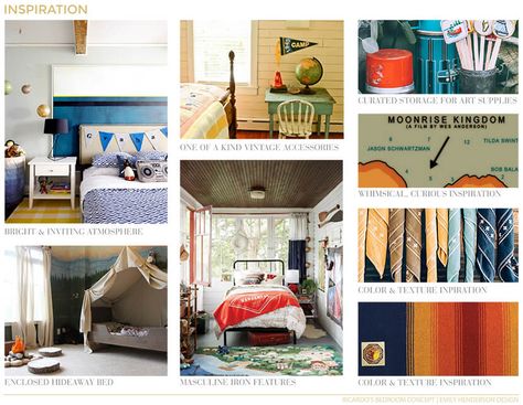 Moonrise Kingdom Boy’s bedroom Moonrise Kingdom Aesthetic, Kingdom Bedroom, Hideaway Bed, Kids Rooms Shared, Moonrise Kingdom, Kids Interior Room, Emily Henderson, Bedroom Vintage, Spare Bedroom