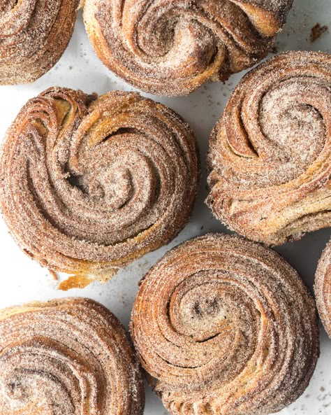 These breakfast buns are croissant muffins (cruffins) made out of brioche dough and rolled up with chai spiced sugar. And tossed in more sugar when hot! Breakfast Buns, Brioche Dough, Croissant Dough, Breakfast Pastries, Chai Spice, Sweet Rolls, Cinnamon Roll, Life Changing, Cinnamon Rolls