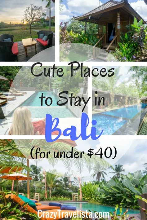 Cute Places to Stay in Bali with Amazing Views for Under $40/night (+ 1 Splurge!) Cute Places, Bali Baby, Voyage Bali, Bali Vacation, Bali Travel Guide, Bali Hotels, Midlife Women, Southeast Asia Travel, Travel Family