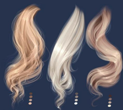 Drawing Hairstyles, Digital Art Beginner, Ipad Art, Digital Painting Tutorials, Hair Reference, Drawing Tutorials, Digital Art Tutorial, How To Draw Hair, Hair Art