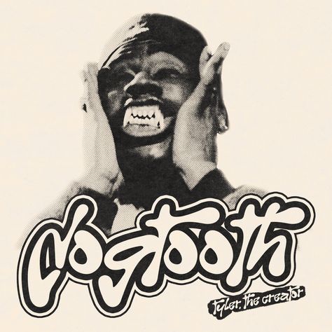 Tyler The Creator Y2k Poster, Aesthetic Tyler The Creator Poster, Tyler The Creator Design, Dogtooth Tyler The Creator, Tyler The Creator Black And White, Tyler The Creator Graphic Design, Tyler The Creator Poster Prints, Tyler The Creator Prints, Rap Graphic Design