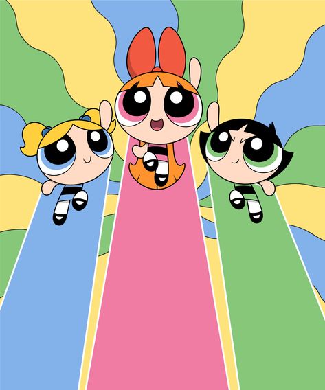 The Powerpuff Girls Wallpaper, Powerpuff Kızları, Dorm Room Posters, Dorm Room Wall Art, Powerpuff Girls Cartoon, Powerpuff Girls Wallpaper, Feminist Icons, Girls Wallpaper, Power Puff