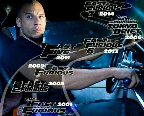 Order of movies Fast Furious 1, Paul Walker Tribute, Dominic Toretto, Furious Movie, Rip Paul Walker, Aston Martin Vanquish, Michelle Rodriguez, When I See You, Dwayne The Rock