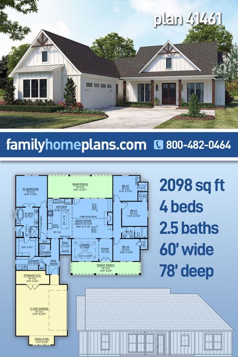 Ranch Style House Plans One Story With Garage, Small 5 Bedroom House Plans Simple, 2100sqft House Plan, Budget Farmhouse Plans, 4 Bedroom House Plans Ranch Style, 4 Bedroom Ranch With Walkout Basement, Ranch House With Walkout Basement, Split Ranch Floor Plans, Cheap House To Build