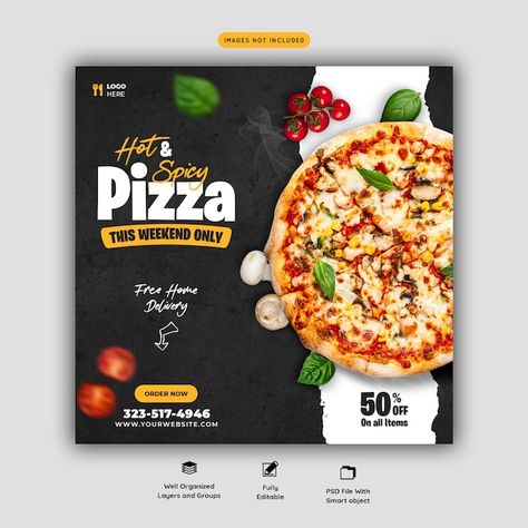 Pizza Ads, Pizza Menu Design, Pizza Box Design, Pizza Store, Pizzeria Design, Food Discount, Food Promotion, Fast Food Menu, Todays Menu