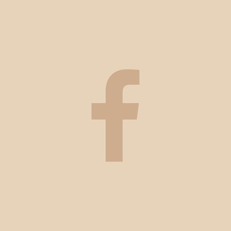 Beige Facebook Icon, Facebook Icon, Phone Widgets, Facebook Icons, Ios App Icon Design, Ios App Icon, Widget Icon, App Icon Design, Beautiful Backgrounds