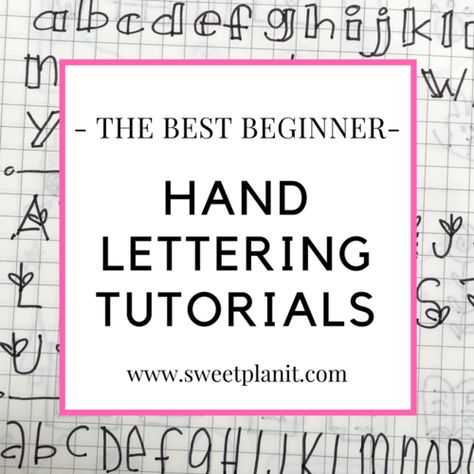 The Best Beginner Hand Lettering Tutorials Diy Chalkboard Lettering Tutorials, Learning How To Write In Different Fonts, Easy Fonts To Draw Step By Step Hand Lettering, Full Alphabet Fonts Hand Drawn, Beginner Calligraphy Alphabet Templates, How To Write Block Letters, Fancy Lettering Alphabet Hand Drawn, Hand Lettering Alphabet Step By Step, Calligraphy Alphabet For Beginners Easy