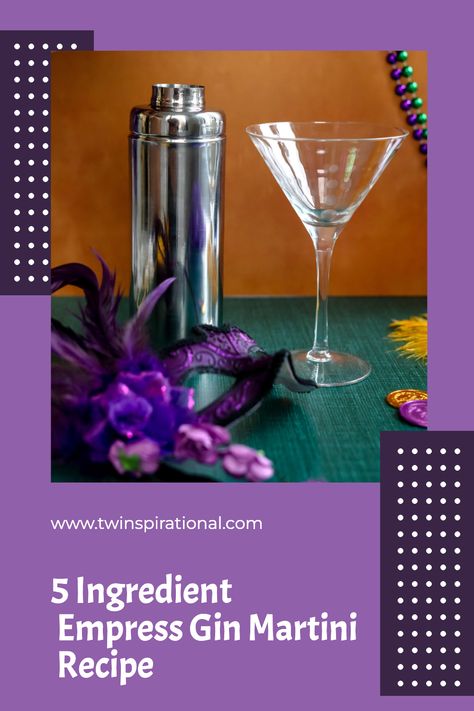 Get ready to wow your guests! 😲 Crafting the Most Delicious 5 Ingredient Empress Gin Martini is easier than you think. With a few simple ingredients and a good shaker, you'll be creating a Mardi Gras cocktail that's perfect for any occasion. 🎊 Don't miss out – follow us for more cocktail recipe ideas! 🍹 Mardi Gras Cocktails, Empress Gin, Bartending Tips, Gin Martini, Purple Cocktails, Craft Cocktail Recipe, Gin Recipes, Shaken Not Stirred, Martini Recipes