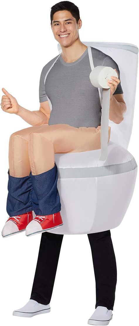 Spirit Halloween Adult Party Pooper Inflatable Costume | Funny Halloween Costume | Easy Costume | Fan-Operated Costume Fart Costume, Halloween Adult Party, Halloween Costume Easy, Crazy Halloween Costumes, Party Pooper, Amazon Halloween, Spirit Halloween Costumes, Chicken Costumes, Easy Costume