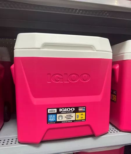 Pink Cooler, Beach Cooler, Igloo Cooler, Beach Stuff, Pink Stuff, Pickle Ball, Summer Camping, Travel Beach, Easy Travel