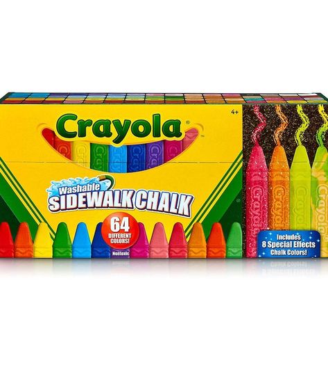 Crayola Chalk, Chalk Sticks, Neon Glitter, Sidewalk Chalk Art, Outdoor Designs, Sidewalk Chalk, Chalk Art, Great Birthday Gifts, Outdoor Art