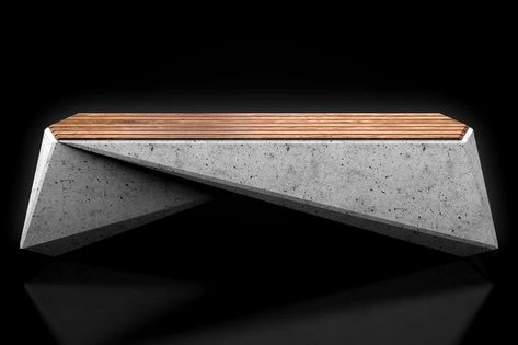 Modern Furniture Design, Bench Design, Modern Bench Design, Urban Furniture Design, Concrete Bench, Furniture Ads, Concrete Furniture, Modern Bench, Design Living Room