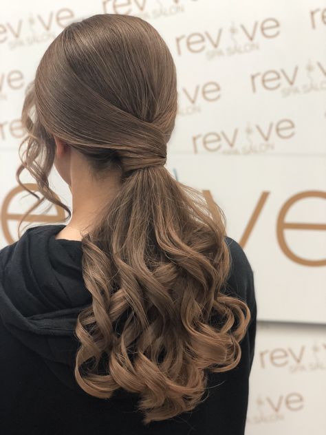 Fancy Low Ponytail Hairstyles, Prom Low Ponytail, Prom Hairstyles Low Ponytail, Prom Hairstyles For Long Hair Ponytail, Ponytail Hairstyles For Prom, Prom Images, Grad Hairstyles, Prom Ponytail Hairstyles, Low Ponytail Hairstyles